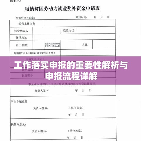 工作落实申报的重要性解析与申报流程详解