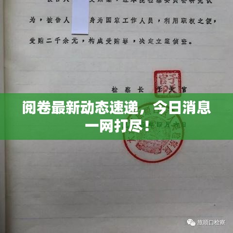 阅卷最新动态速递，今日消息一网打尽！