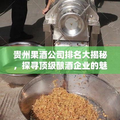 贵州果酒公司排名大揭秘，探寻顶级酿酒企业的魅力与实力！