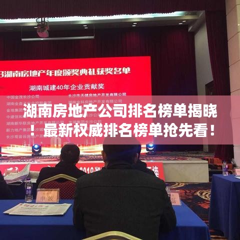 湖南房地产公司排名榜单揭晓！最新权威排名榜单抢先看！