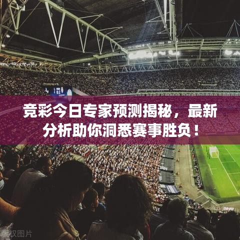 竞彩今日专家预测揭秘，最新分析助你洞悉赛事胜负！