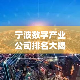 宁波数字产业公司排名大揭秘，最新榜单，不容错过！