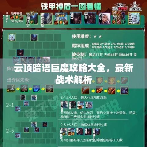 云顶暗语巨魔攻略大全，最新战术解析