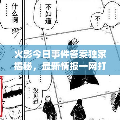 火影今日事件答案独家揭秘，最新情报一网打尽！
