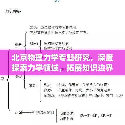 北京物理力学专题研究，深度探索力学领域，拓展知识边界
