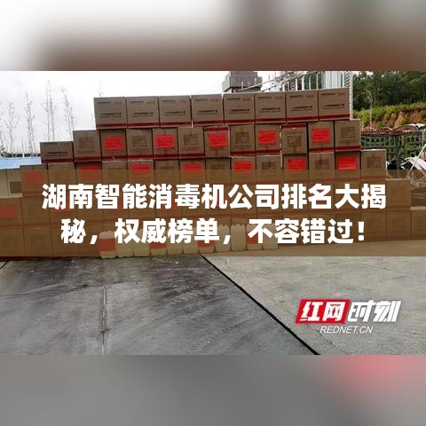湖南智能消毒机公司排名大揭秘,权威榜单,不容错过!