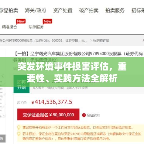 突发环境事件损害评估，重要性、实践方法全解析