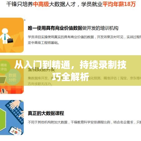 从入门到精通，持续录制技巧全解析