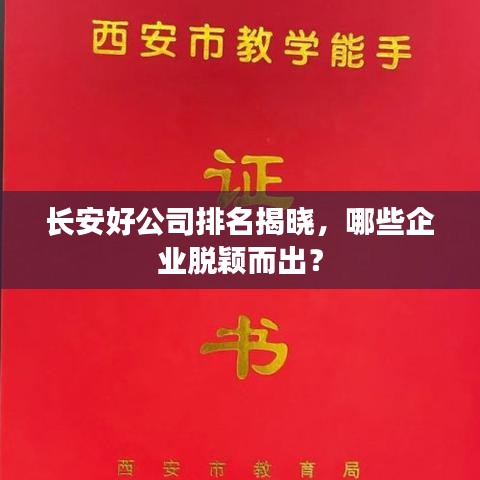 长安好公司排名揭晓，哪些企业脱颖而出？