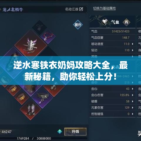 逆水寒铁衣奶妈攻略大全，最新秘籍，助你轻松上分！
