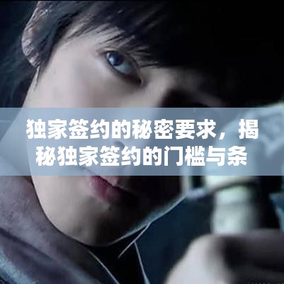 独家签约的秘密要求,揭秘独家签约的门槛与条件!