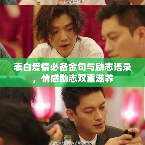 表白爱情必备金句与励志语录，情感励志双重滋养