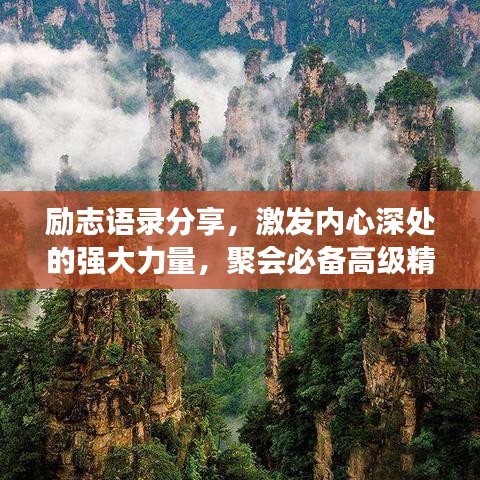 励志语录分享,激发内心深处的强大力量,聚会必备高级精神支柱!