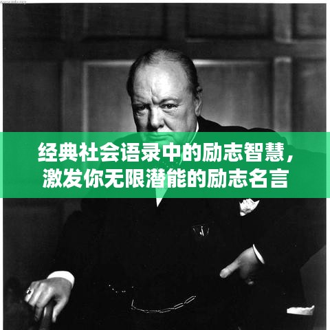 经典社会语录中的励志智慧,激发你无限潜能的励志名言