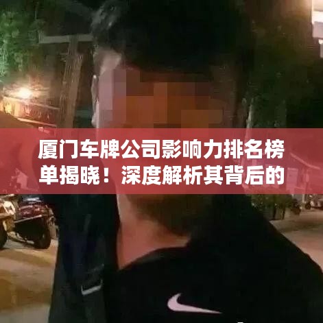 厦门车牌公司影响力排名榜单揭晓！深度解析其背后的实力与影响力