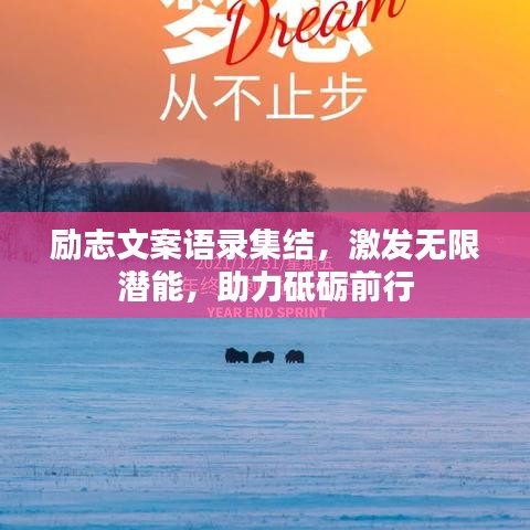 励志文案语录集结，激发无限潜能，助力砥砺前行