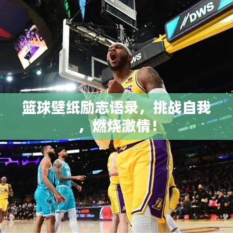 篮球壁纸励志语录,挑战自我,燃烧激情!