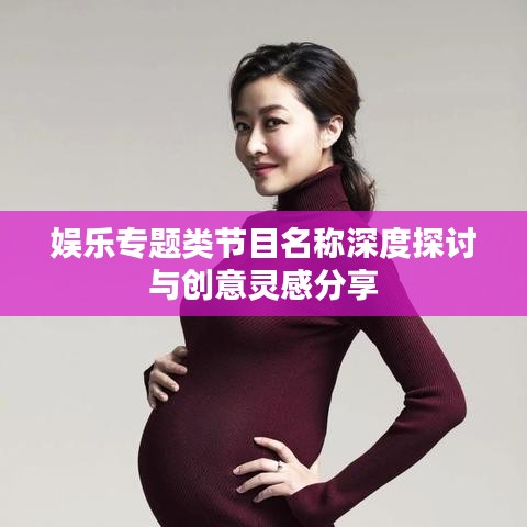 娱乐专题类节目名称深度探讨与创意灵感分享